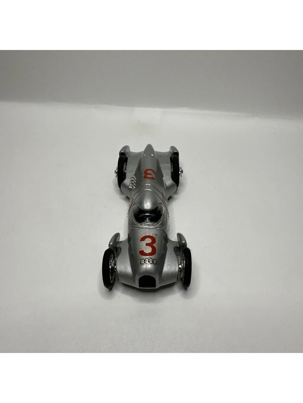Brumm Audi Union - Diecast - 1:43 Scale (Silver Car #3) (Made in Italy)